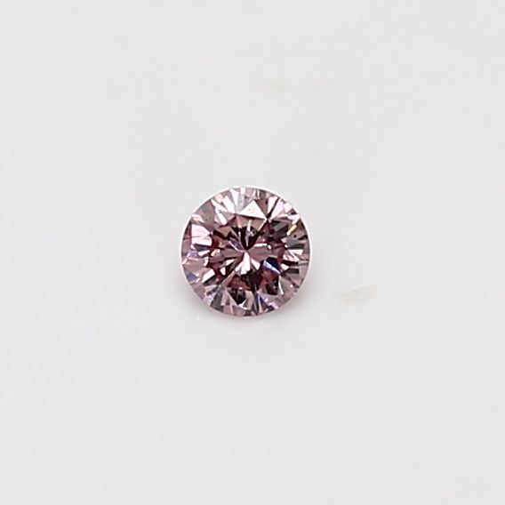 Round Fancy Pink Natural Diamond 0.08ct loose diamond