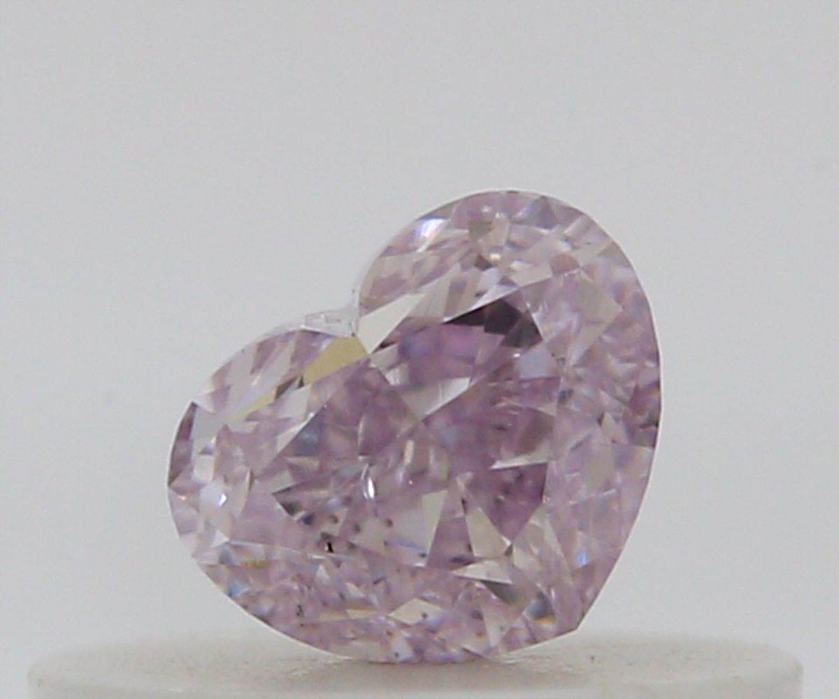 Heart Fancy Light Purplish Pink Natural Diamond 0.26ct VS2 loose diamond