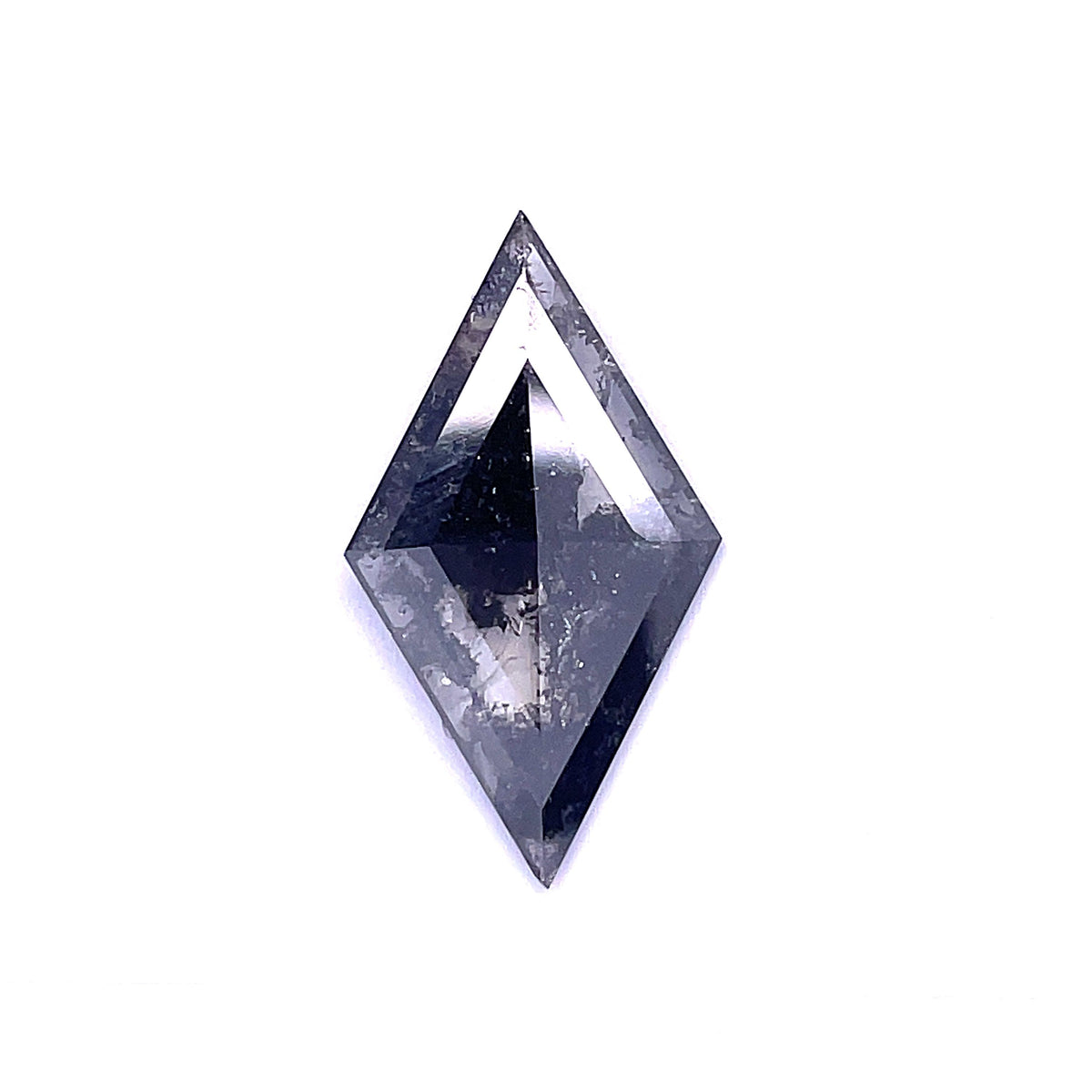 Lozenge Salt And Pepper Natural Diamond 3.98ct loose diamond