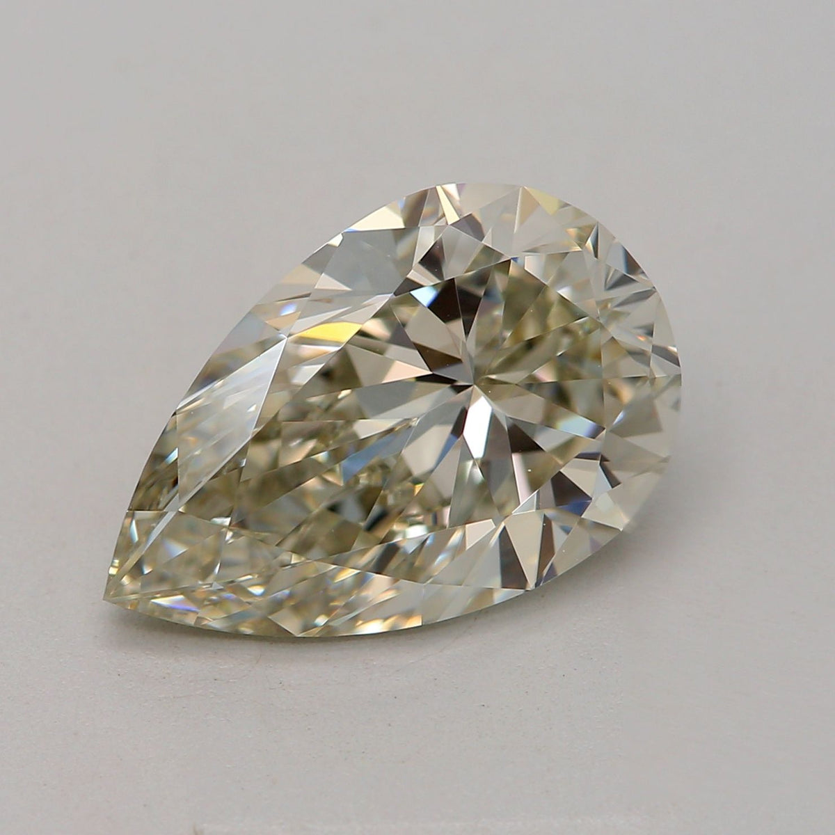 Pear Fancy Green Natural Diamond 2ct VVS2 loose diamond