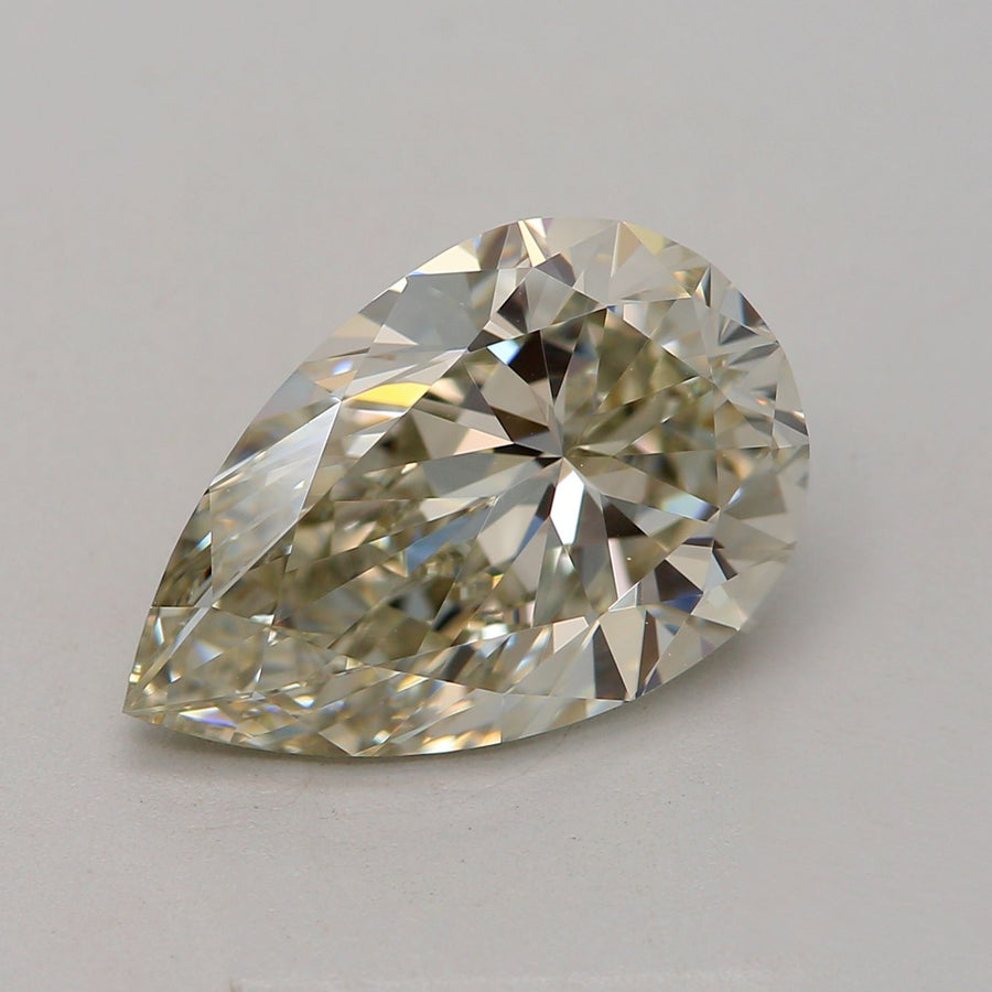 Pear Fancy Green Natural Diamond 2ct VVS2 loose diamond