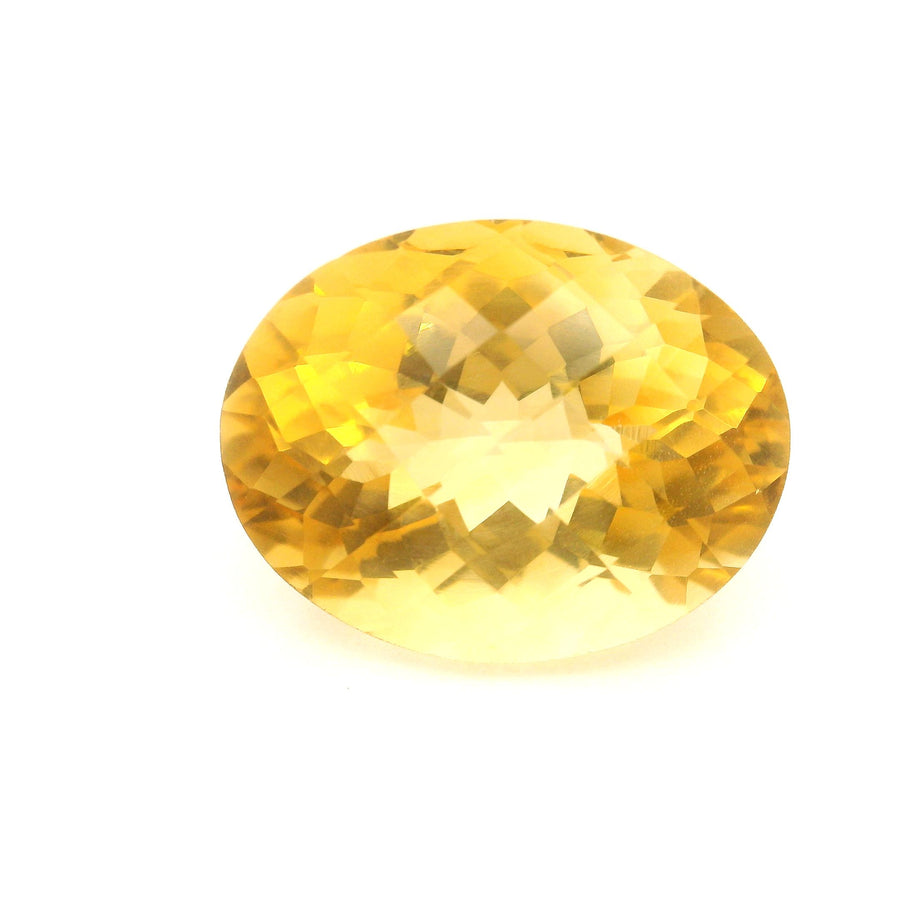 Oval Yellow Citrine 15.33ct loose gemstone