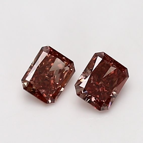 Radiant Fancy Deep Brownish Pinkish Orange Natural Diamond 0.27ct SI2 loose diamond