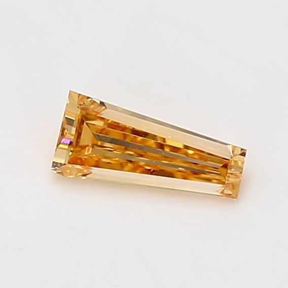 Tapered Baguette Fancy Intense Yellow Orange Natural Diamond 0.44ct VS1 loose diamond