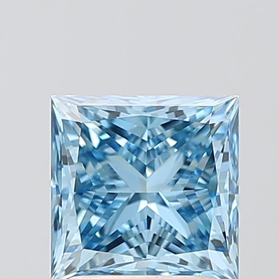 Princess Fancy Vivid Blue Lab-grown Diamond 2.04ct VVS2 loose diamond