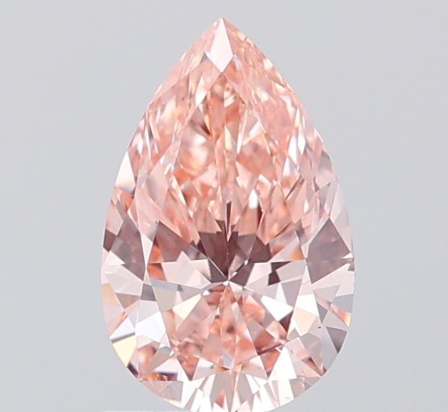 Pear Fancy Pinkish Brown Lab-grown Diamond 1.07ct VS2 loose diamond
