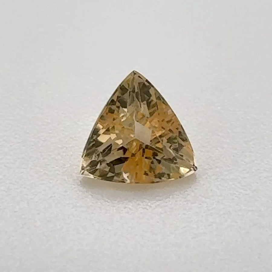 Trilliant Yellow Topaz 0.48ct loose gemstone