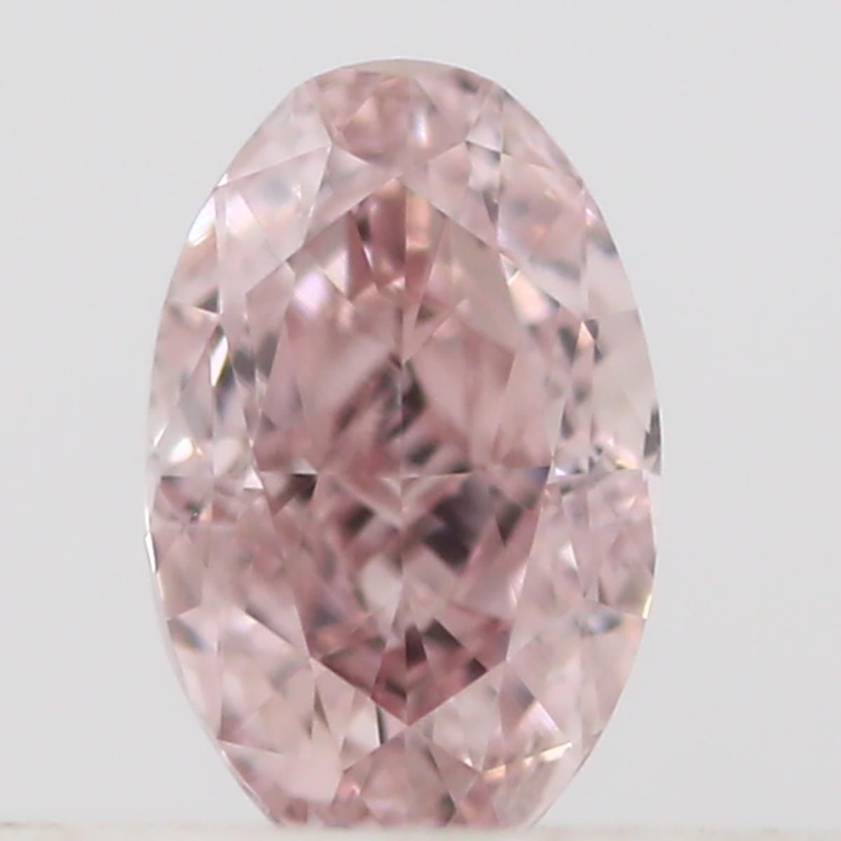 Oval Fancy Orangey Pink Natural Diamond 0.16ct VS2 loose diamond