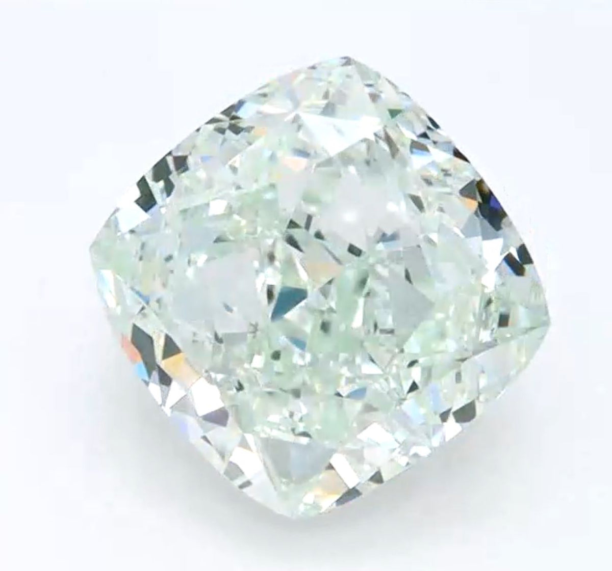 Cushion Fancy Light Green Natural Diamond 2.5ct SI1 loose diamond