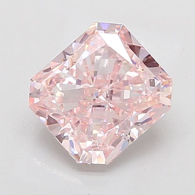 Square Radiant Fancy Intense Pink Lab-grown Diamond 4.04ct VVS2 loose diamond