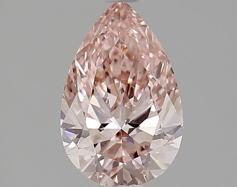 Pear Fancy Vivid Pink Lab-grown Diamond 1.23ct VVS2 loose diamond