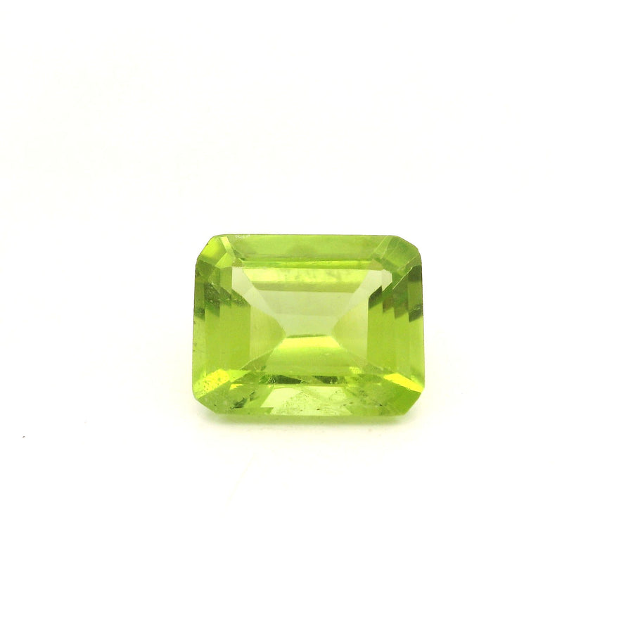 Octagonal Green Peridot 3.77ct loose gemstone