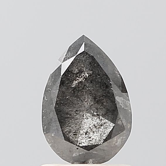 Pear Salt And Pepper Natural Diamond 0.95ct VS1 loose diamond
