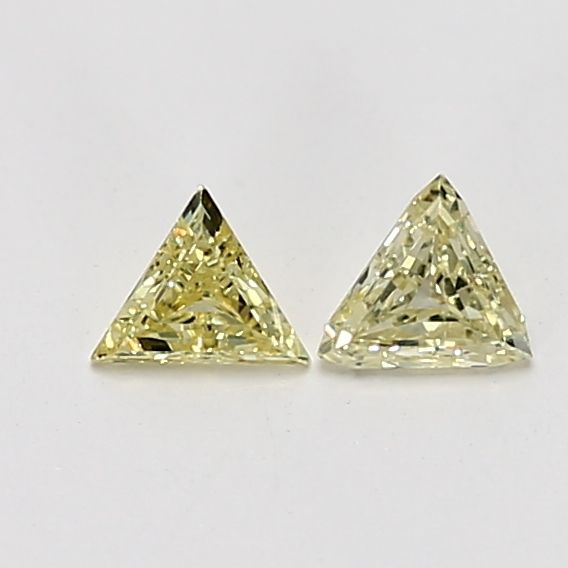 Triangular Fancy Yellow Natural Diamond 0.15ct VS1 loose diamond