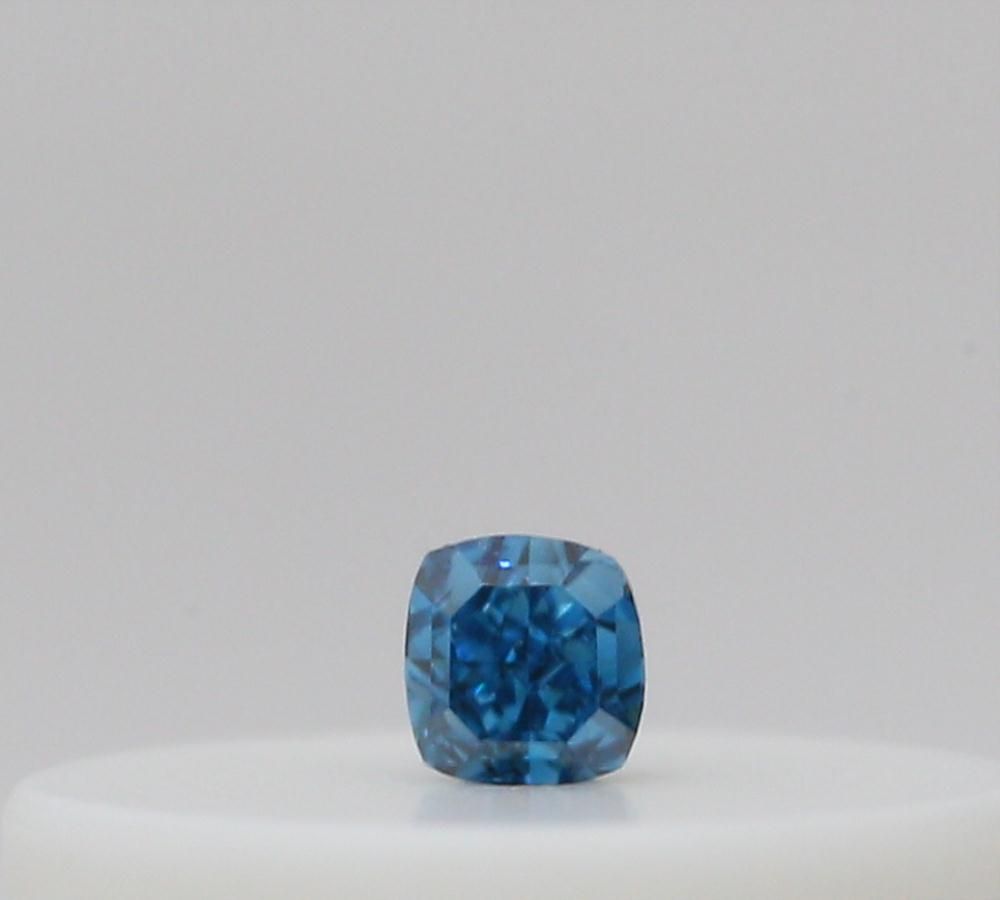 Cushion Fancy Deep Green Blue Natural Diamond 0.02ct loose diamond