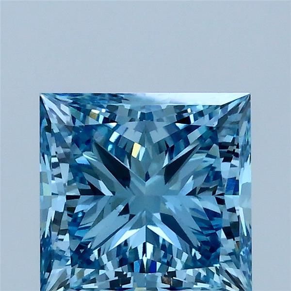 Princess Fancy Vivid Blue Lab-grown Diamond 2ct VS1 loose diamond