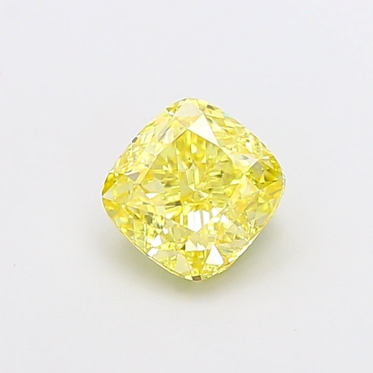 Cushion Fancy Intense Yellow Lab-grown Diamond 1.73ct VS2 loose diamond