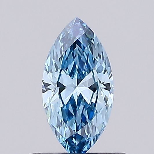 Marquise Fancy Vivid Blue Lab-grown Diamond 0.44ct VS1 loose diamond