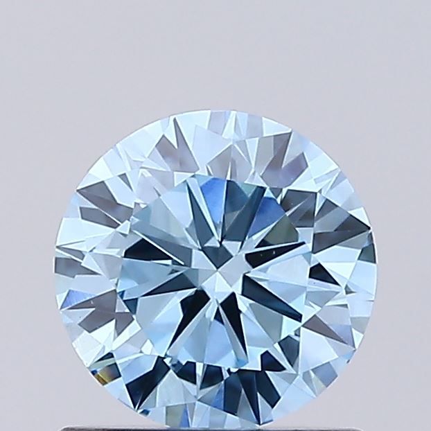 Round Fancy Vivid Blue Lab-grown Diamond 0.73ct VS1 loose diamond