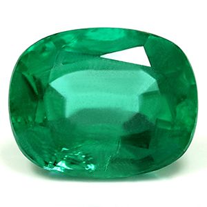 Cushion Green Emerald 2.81ct loose gemstone