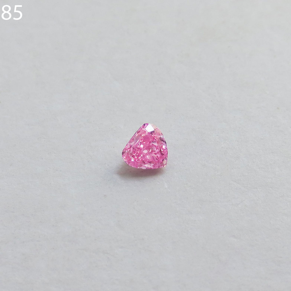 Heart Fancy Vivid Purple Pink Natural Diamond 0.1ct loose diamond