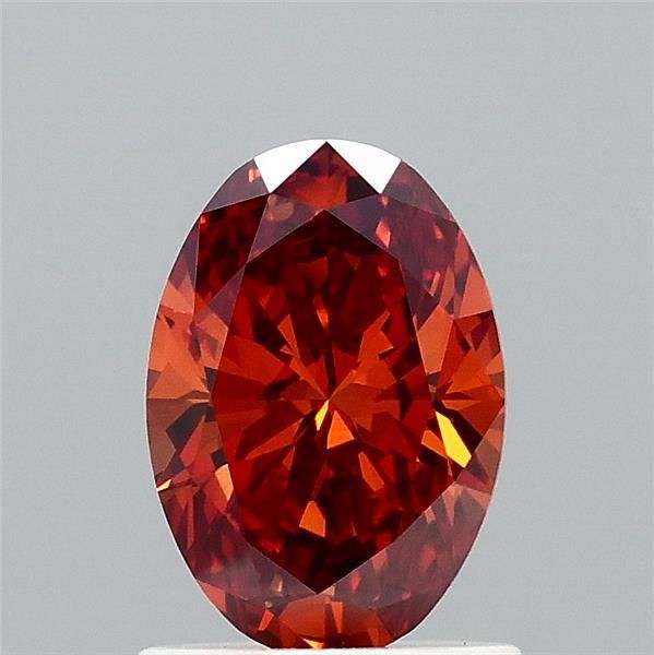 Oval Fancy Intense Brownish Orange Lab-grown Diamond 1ct VS1 loose diamond