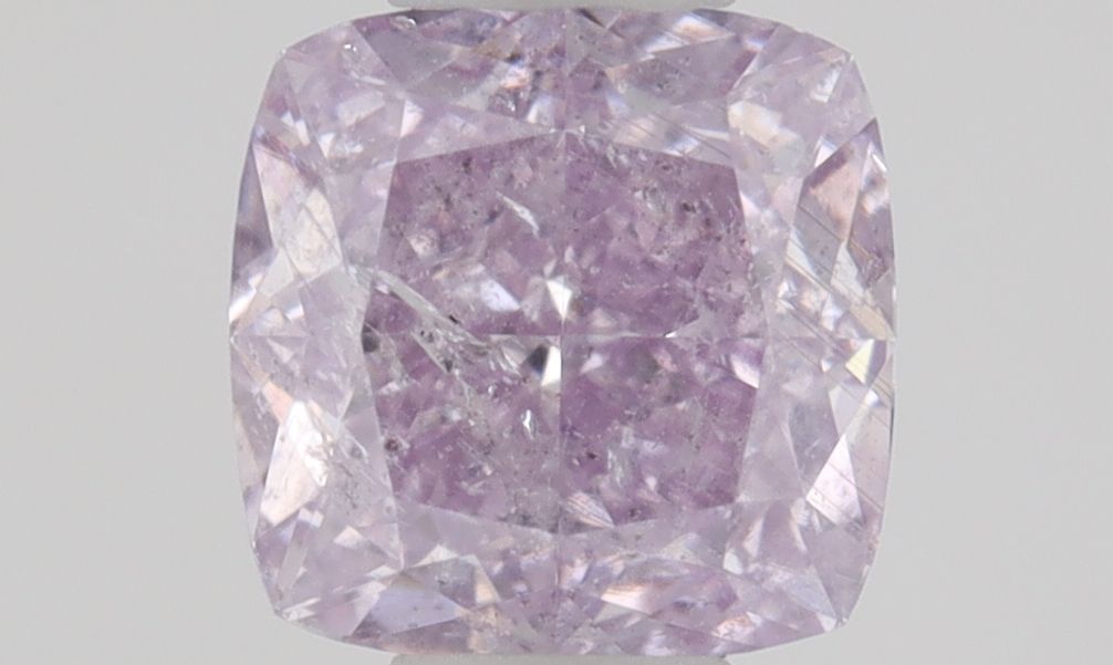 Cushion Fancy Pinkish Purple Natural Diamond 0.46ct I2 loose diamond