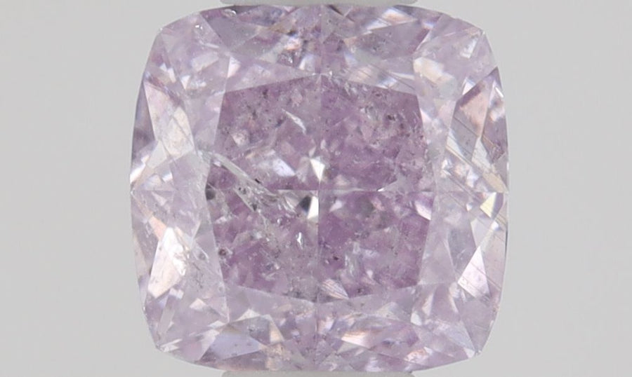 Cushion Fancy Pinkish Purple Natural Diamond 0.46ct I2 loose diamond