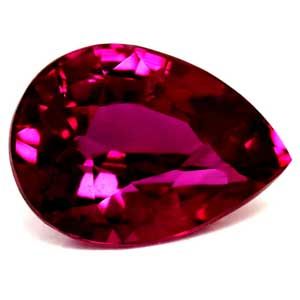 Pear Red Ruby 1.04ct loose gemstone