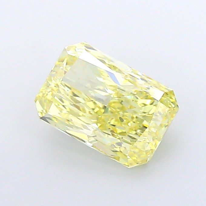 Radiant Fancy Intense Yellow Lab-grown Diamond 4.03ct VS2 loose diamond