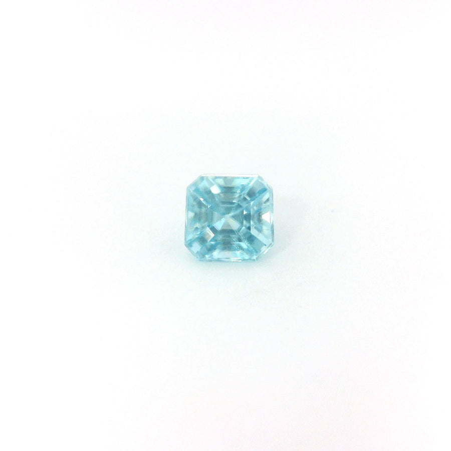Octagonal Blue Zircon 1.1ct loose gemstone