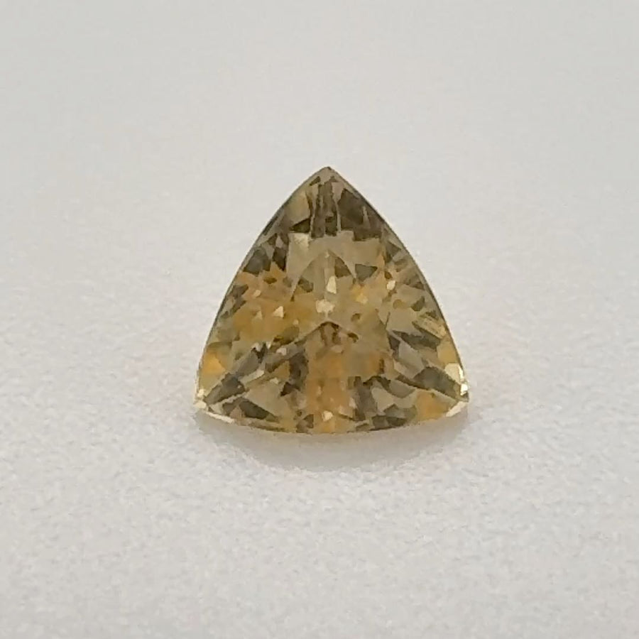 Trilliant Yellow Topaz 0.485ct loose gemstone