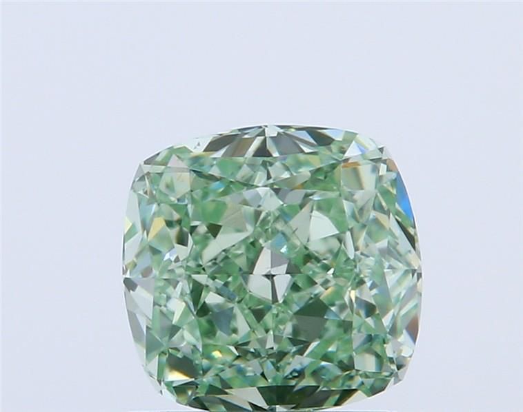 Cushion Fancy Intense Green Natural Diamond 1.09ct VS1 loose diamond