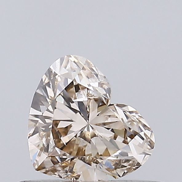 Heart Fancy Light Brown Natural Diamond 0.42ct SI2 loose diamond