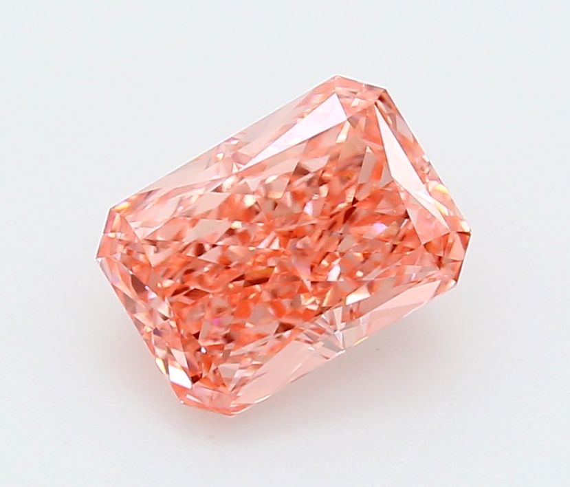 Radiant Fancy Vivid Pink Lab-grown Diamond 2.1ct VVS2 loose diamond
