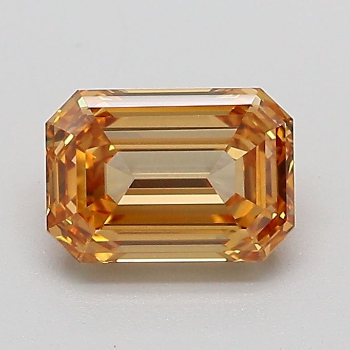 Emerald Fancy Light Yellowish Brown Lab-grown Diamond 1.06ct VS2 loose diamond