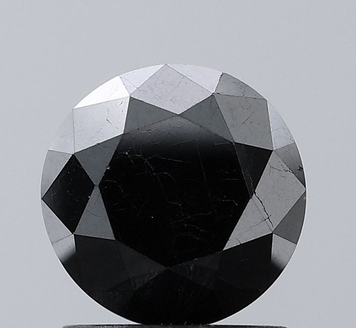 Round Black Natural Diamond 1.68ct VS1 loose diamond