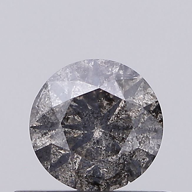 Round Fancy Gray Natural Diamond 0.39ct I3 loose diamond