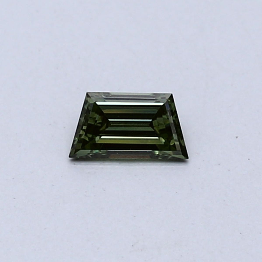 Trapezoid Fancy Vivid Green Lab-grown Diamond 0.18ct VS1 loose diamond