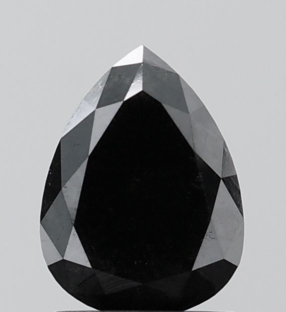 Pear Black Natural Diamond 2.04ct VVS2 loose diamond