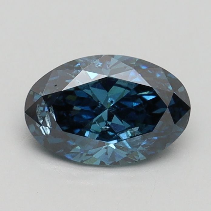 Oval Fancy Vivid Blue Lab-grown Diamond 0.71ct SI2 loose diamond