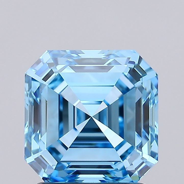 Asscher Fancy Vivid Blue Lab-grown Diamond 1.79ct VVS2 loose diamond