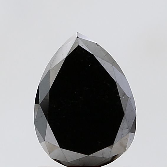 Pear Black Natural Diamond 1.31ct VVS2 loose diamond