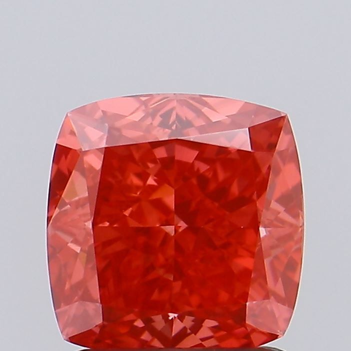 Cushion Fancy Vivid Red Lab-grown Diamond 1.4ct VVS2 loose diamond