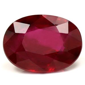 Oval Red Ruby 0.99ct loose gemstone
