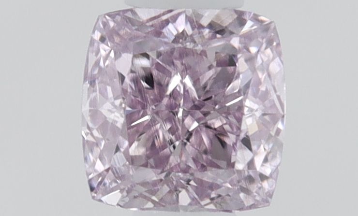Cushion Fancy Pink Purple Natural Diamond 0.11ct loose diamond