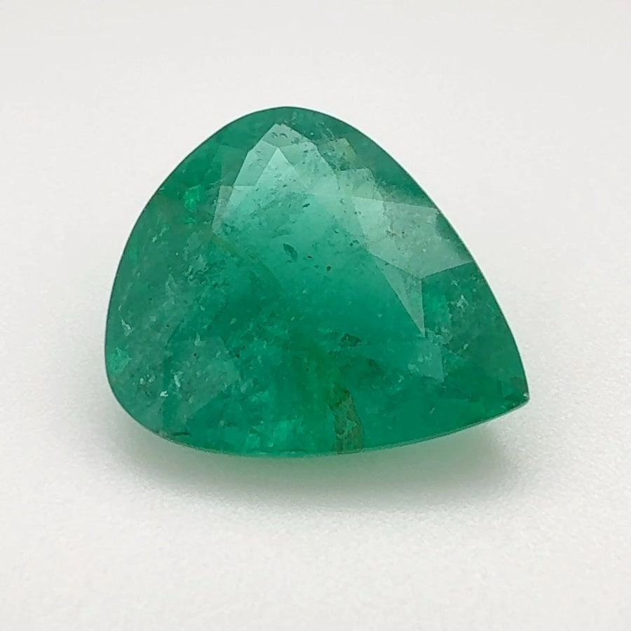 Pear Green Emerald 6.07ct loose gemstone