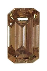 Emerald Fancy Champagne Natural Diamond 0.52ct SI1 loose diamond
