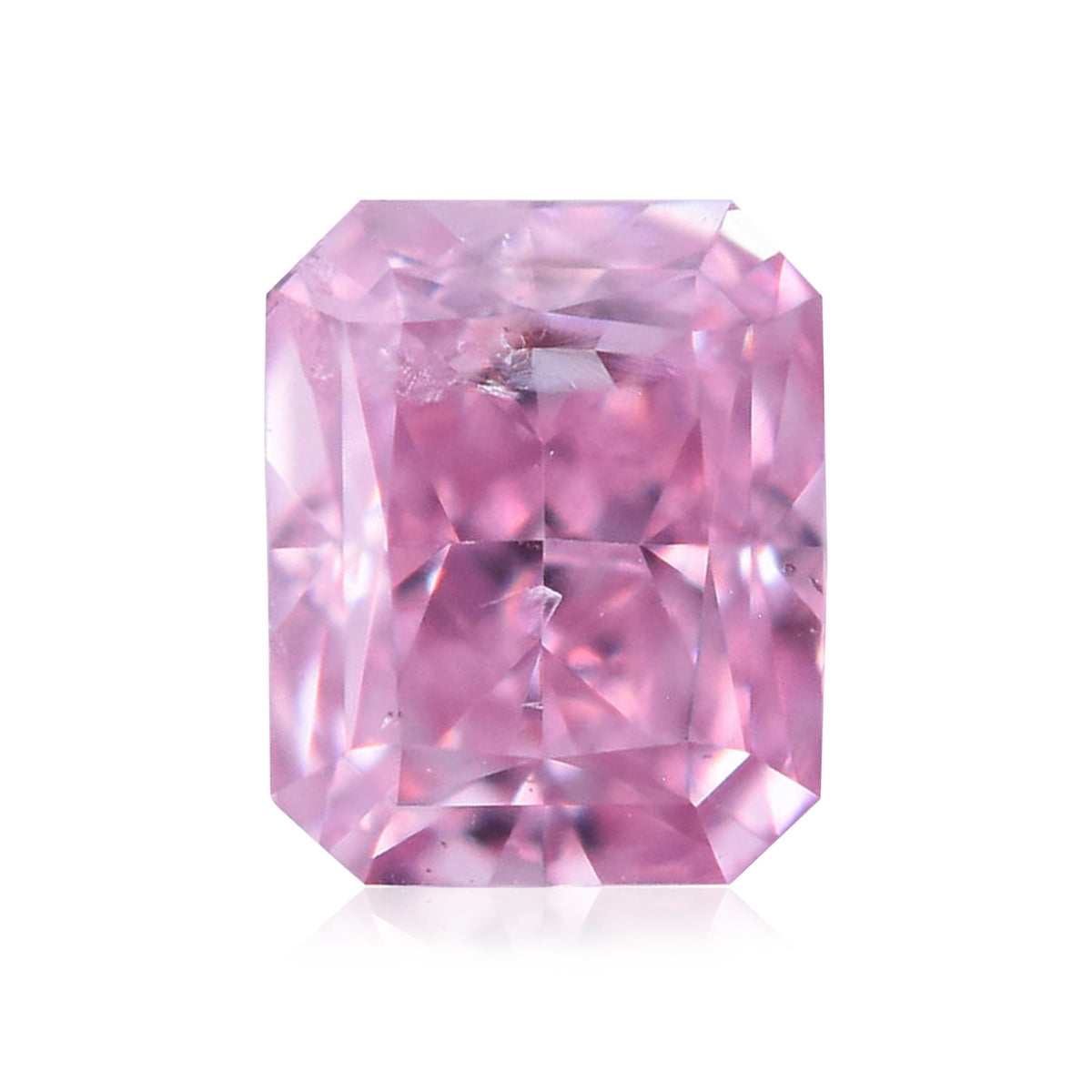 Radiant Fancy Intense Purplish Pink Natural Diamond 0.15ct I1 loose diamond