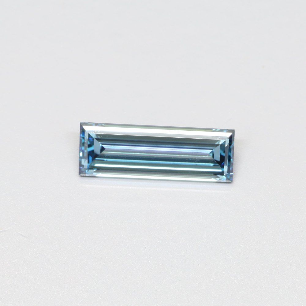 Baguette Fancy Vivid Blue Lab-grown Diamond 2ct VS1 loose diamond
